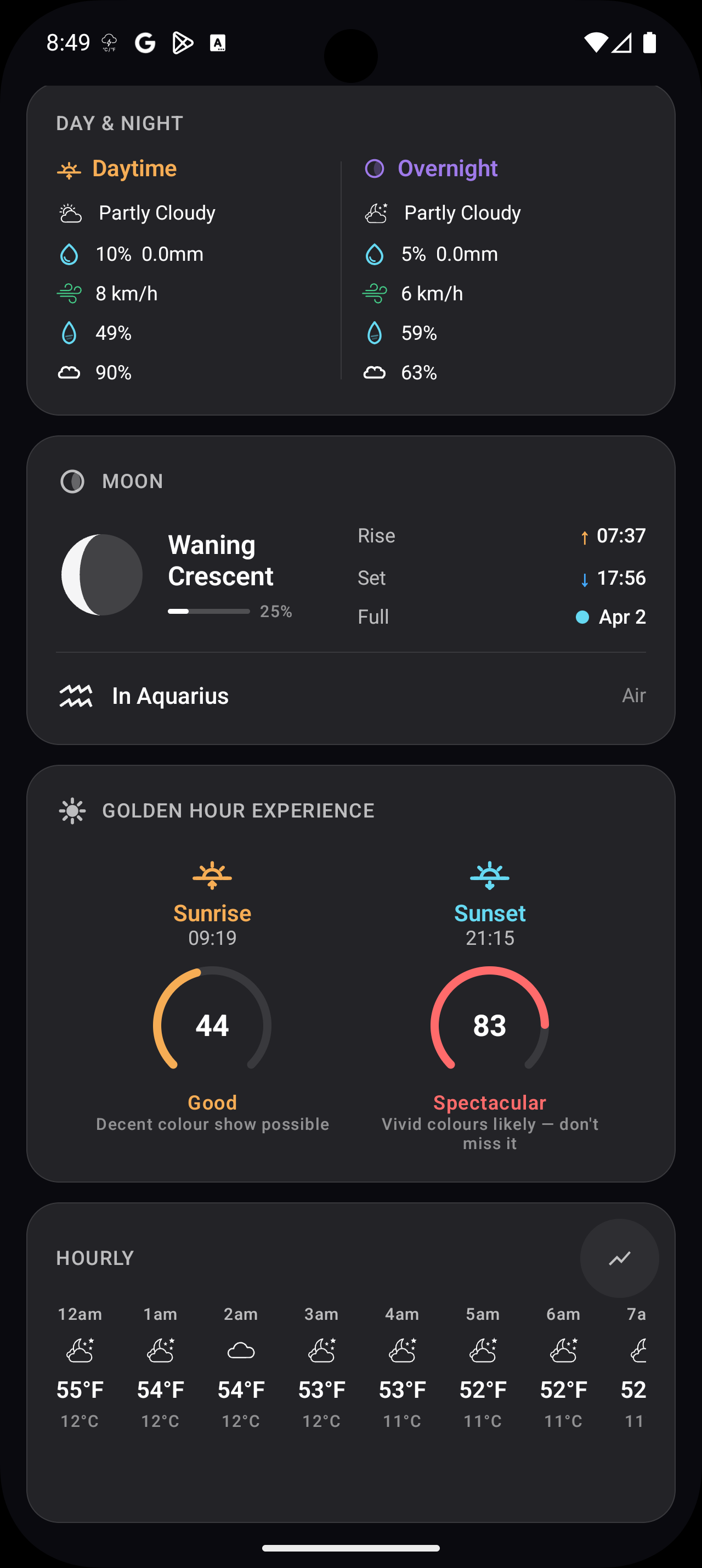 Android weather alert