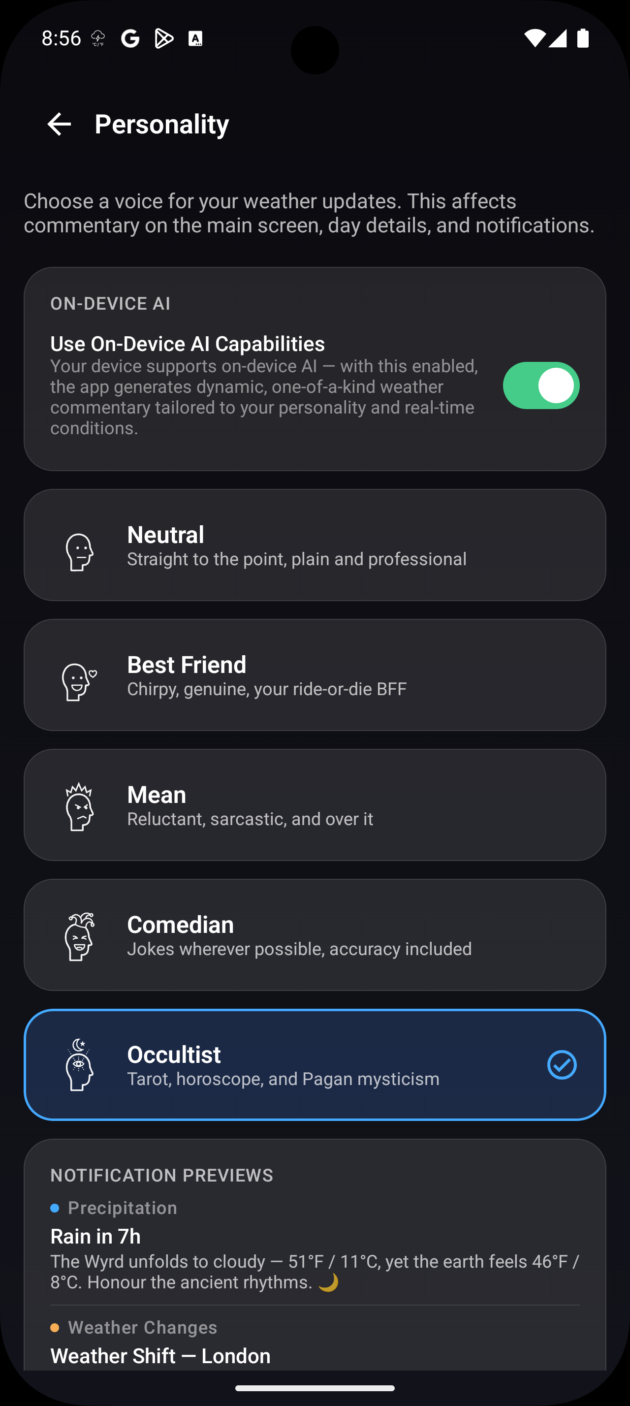 Android manage locations