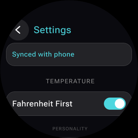 Wear OS complication detail